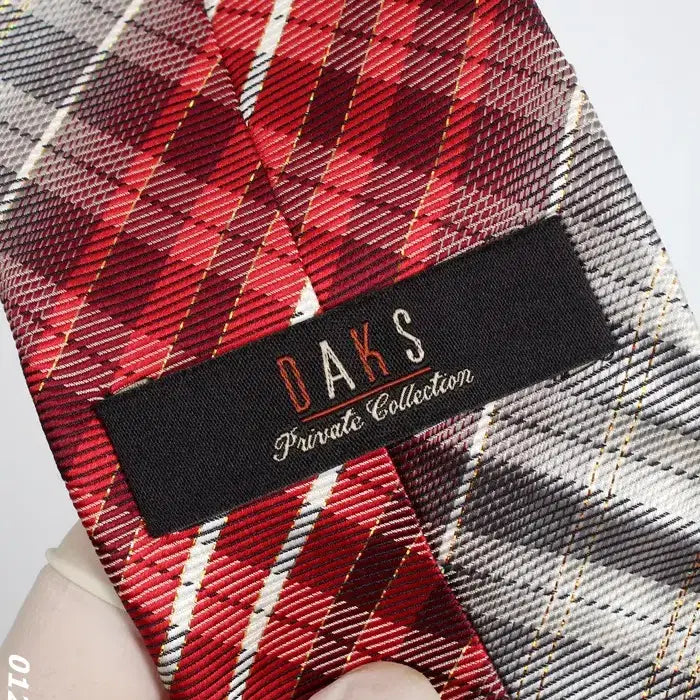 [BUNJANG] Daks Cubic Check Necktie / 닥스 큐빅 체크 넥타이