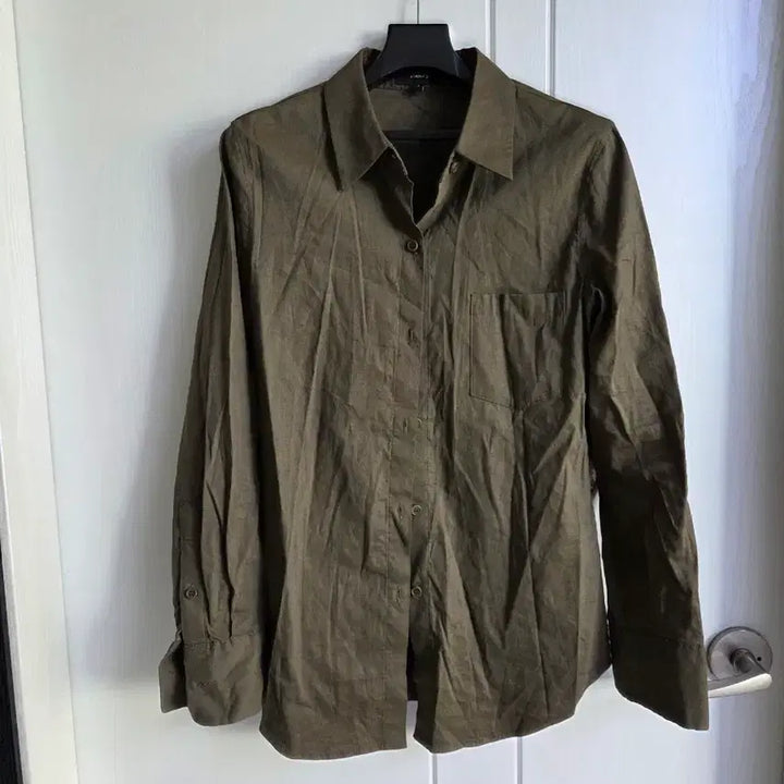 [BUNJANG] Theory Linen Shirt - Khaki / (Theory)띠어리 린넨 셔츠 카키색