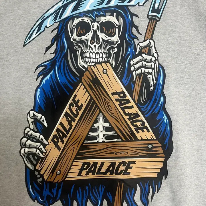 [BUNJANG] Palace Reefer Hoodie Gray / ( L ) 팔라스 리퍼 후드 그레이 23FW