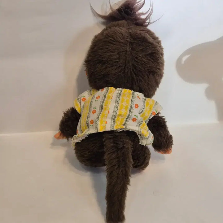 [BUNJANG] Vintage 80s Monchhichi Doll Yellow Dress / 빈티지 80년대 몬치치 인형 노랑색 원피스