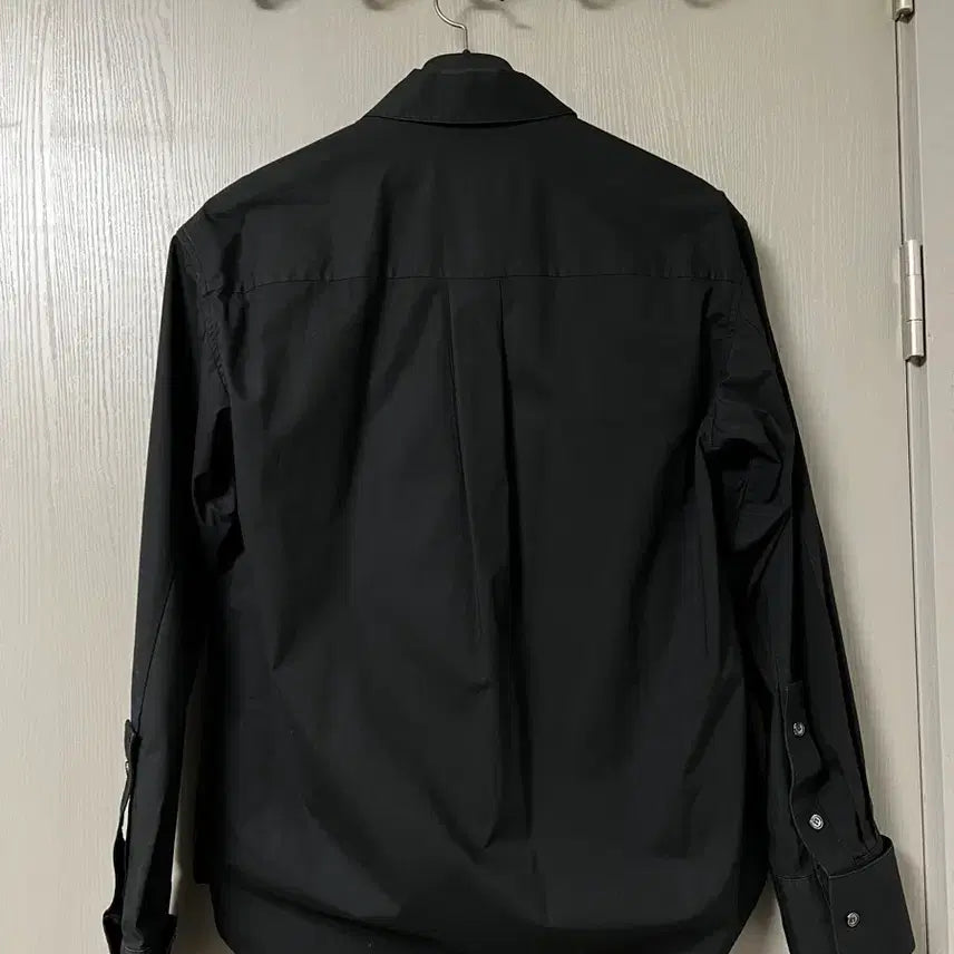 [BUNJANG] Solid Homme Black Shirt 95 New / 솔리드옴므 블랙 셔츠 95 새제품
