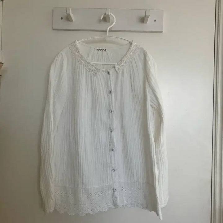 [SOLD OUT] Samansa Mos2 화이트 블라우스 M