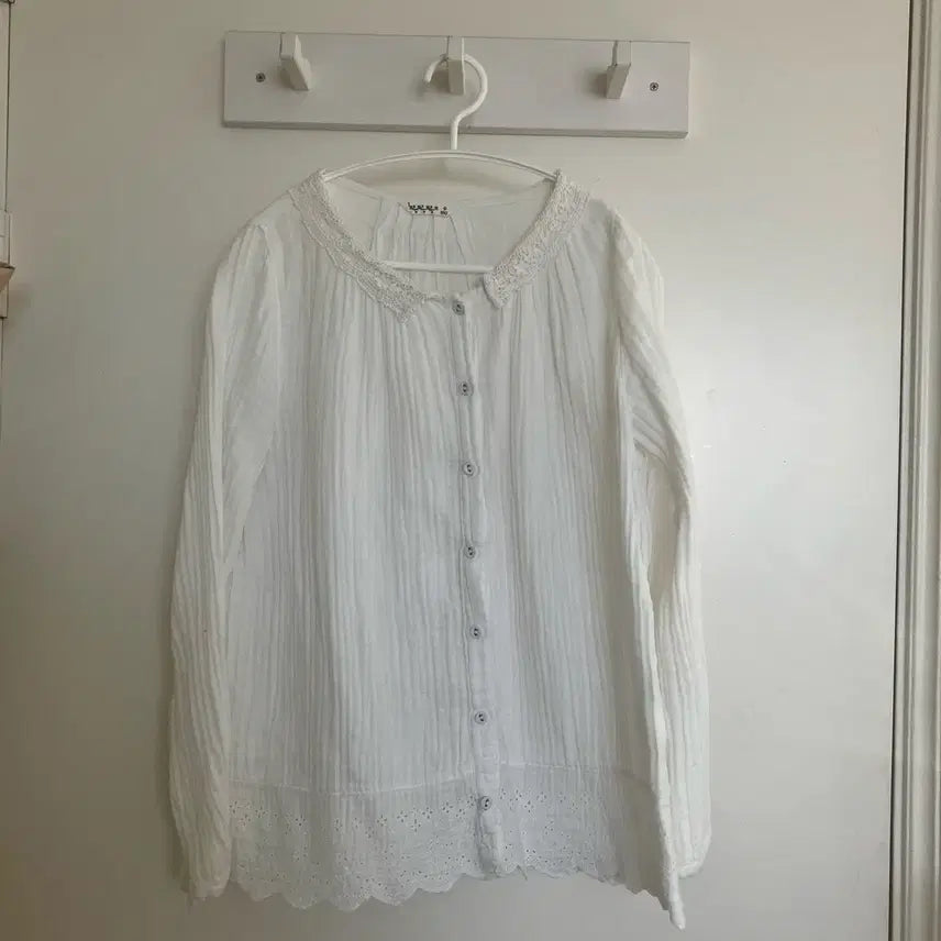 [SOLD OUT] Samansa Mos2 화이트 블라우스 M