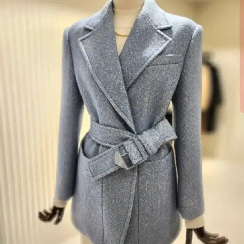 [BUNJANG] Mojo S. Phine Belted Wool Short Coat / 여성66/ 현재 판매중 모조에스핀 벨티드 모직 숏자켓