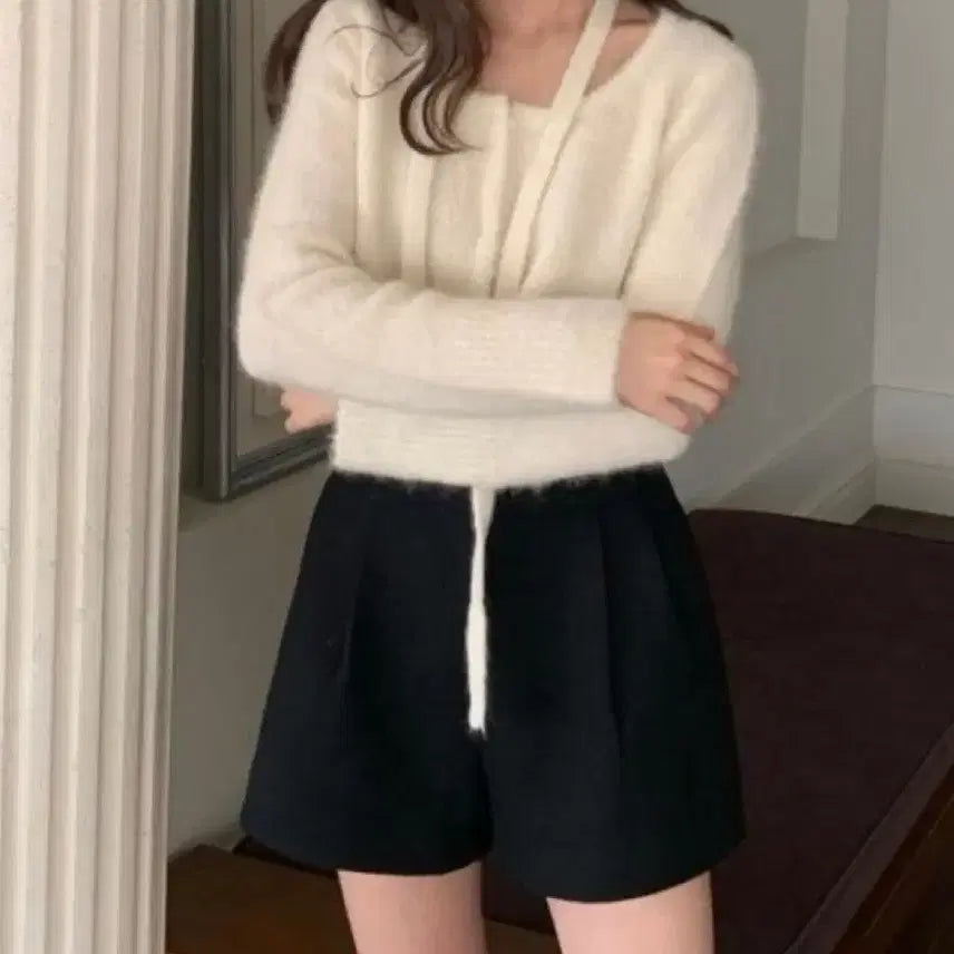 [BUNJANG] リエッテ レ브 Ivory Cardigan / 리에뜨 레브 가디건+타이 아이보리