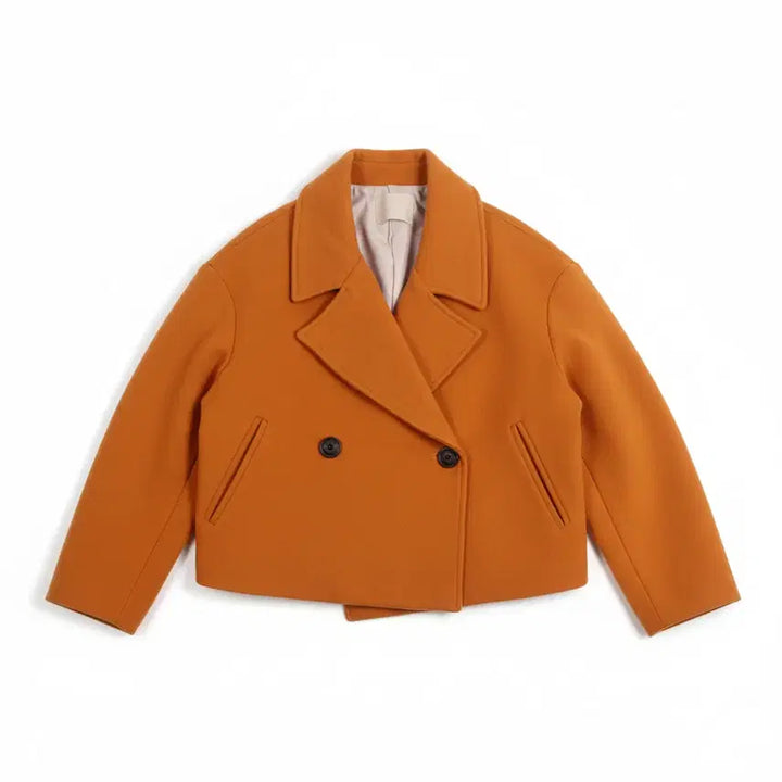 [BUNJANG] 1mm Crop Double Wool Jacket / 여성F/ 일미리 크롭 더블 모직자켓