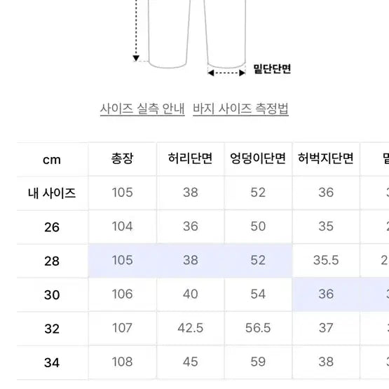 [BUNJANG] Dekete Denim 28 Size / 데케트 데님 28사이즈