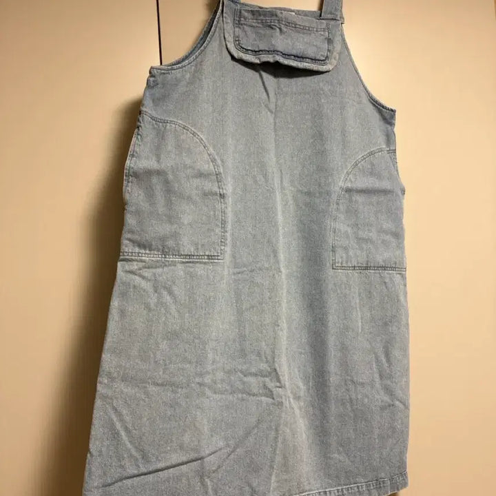 [BUNJANG] 르드망 Denim Pinafore Dress / 르드망 브랜드 청 멜빵 원피스 나시 667788정도 사이즈
