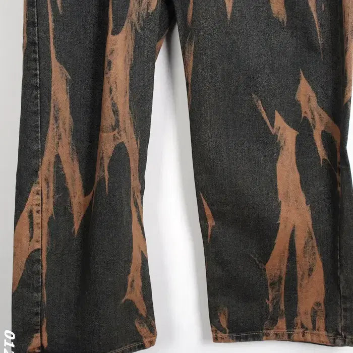 [BUNJANG] Bleach Wash Denim Pants / 남성2XL/ 느낌표 블리치 워싱 데님팬츠