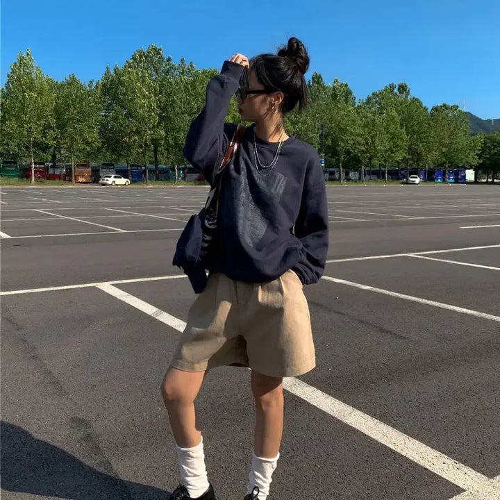 [BUNJANG] NORSEN Navy Heavy MTM / 노어슨 맨투맨 (네이비)