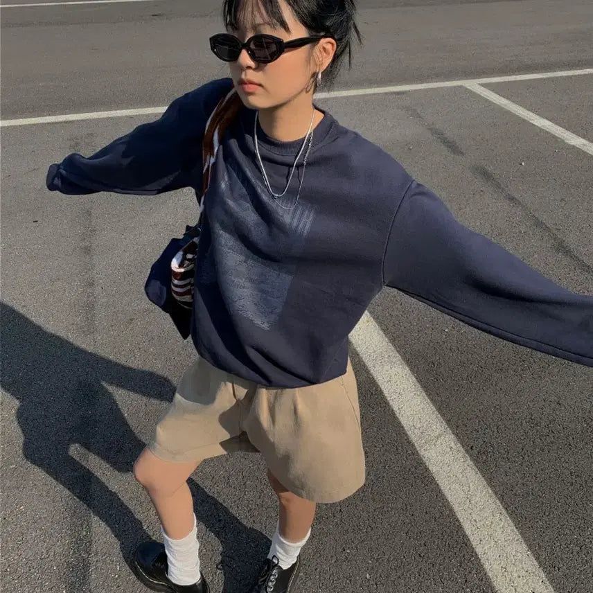 [BUNJANG] NORSEN Navy Heavy MTM / 노어슨 맨투맨 (네이비)