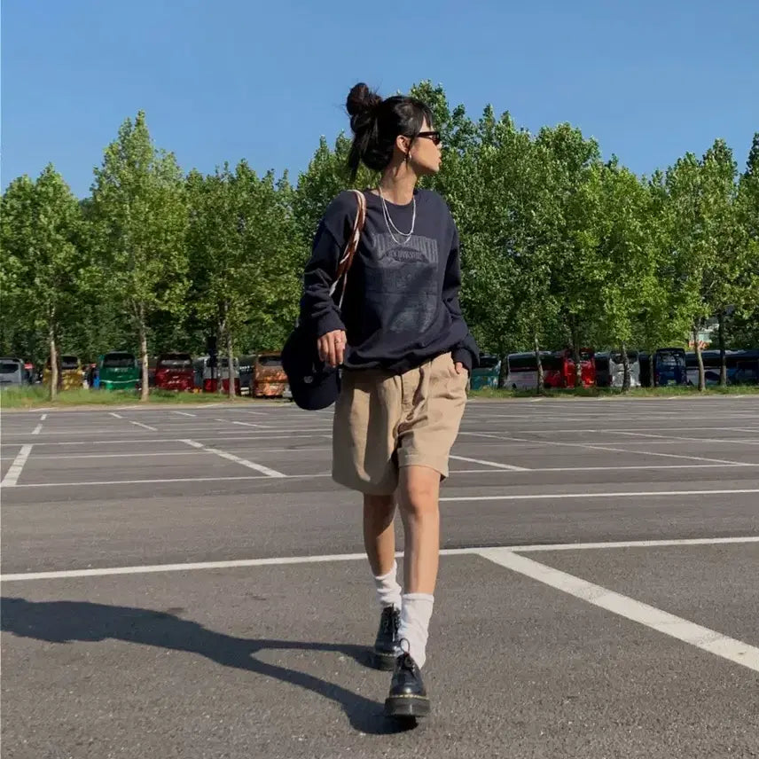 [BUNJANG] NORSEN Navy Heavy MTM / 노어슨 맨투맨 (네이비)