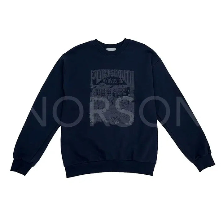 [BUNJANG] NORSEN Navy Heavy MTM / 노어슨 맨투맨 (네이비)