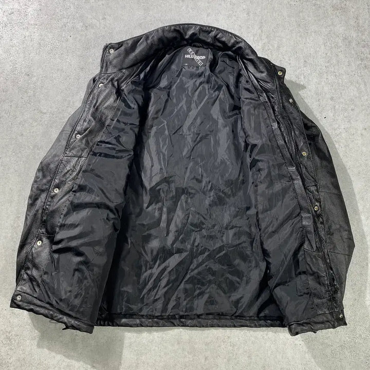 [BUNJANG] HILL CROP Japan Black Leather Jacket / [M] HILL CROP 힐크롭 재팬 블랙 레더 자켓