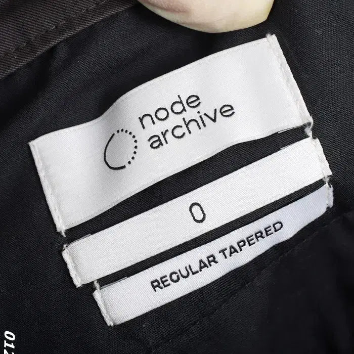 [BUNJANG] Node Archive Regular Fit Cotton Pants / 남성 0사이즈/ 노드아카이브 레귤러핏 면바지