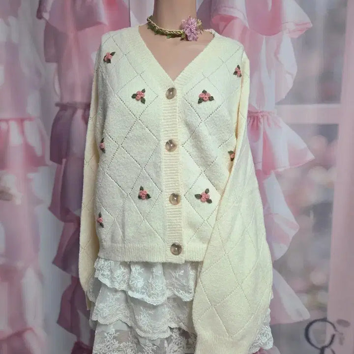 [BUNJANG] Spao Mori Girl Vintage Cardigan / 스파오 모리걸 빈티지 가디건