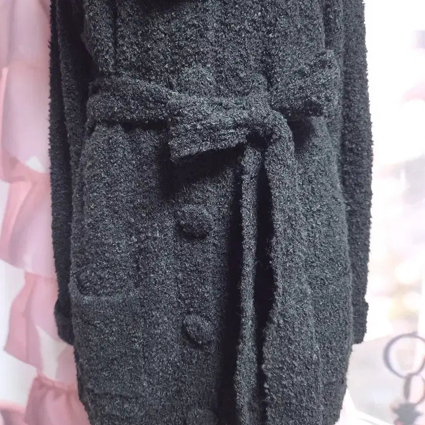 [BUNJANG] LD Prime Rabbit Fur Cardigan / 새상품 LD prime 원가 11만원 래빗퍼 가디건 (퍼 탈부착 가능)