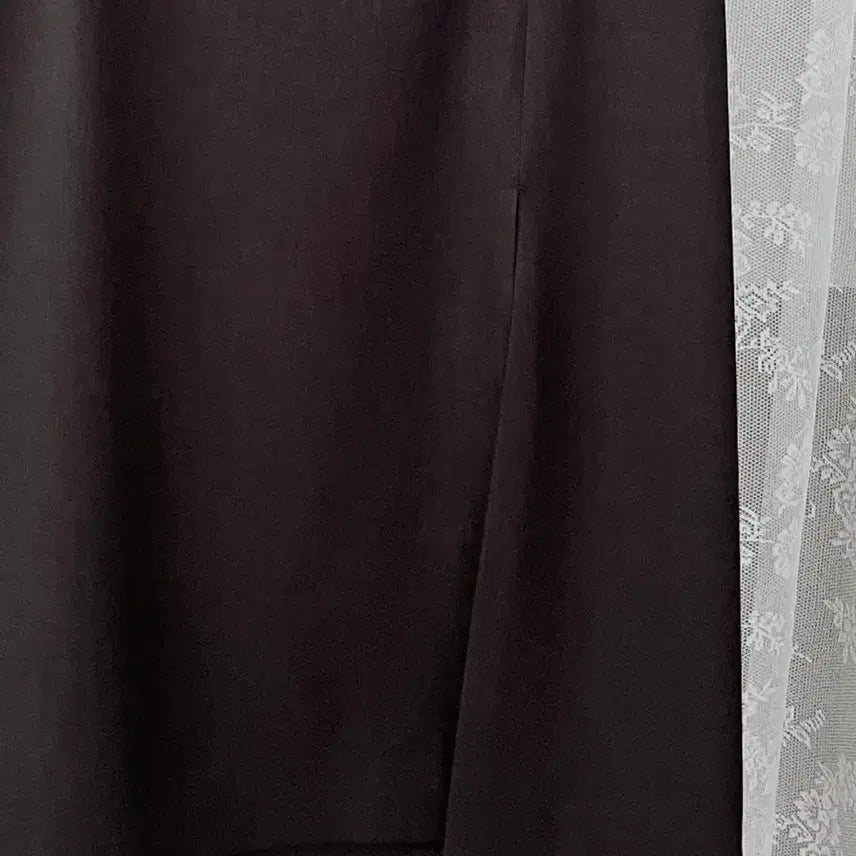 [BUNJANG] Oteut Deaer Slit Long Skirt Dark Brown / M) 새상품 오떼뜨 디어 슬릿 롱스커트 다크브라운
