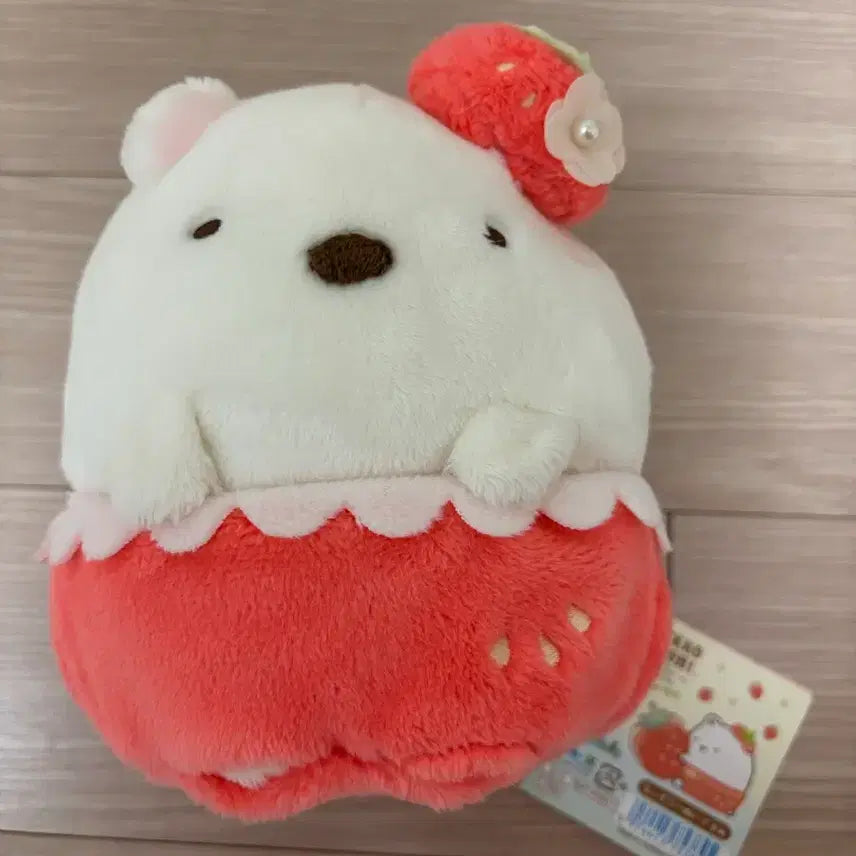 [SOLD OUT] 스밋코구라시 딸기 시로쿠마 모찌 인형