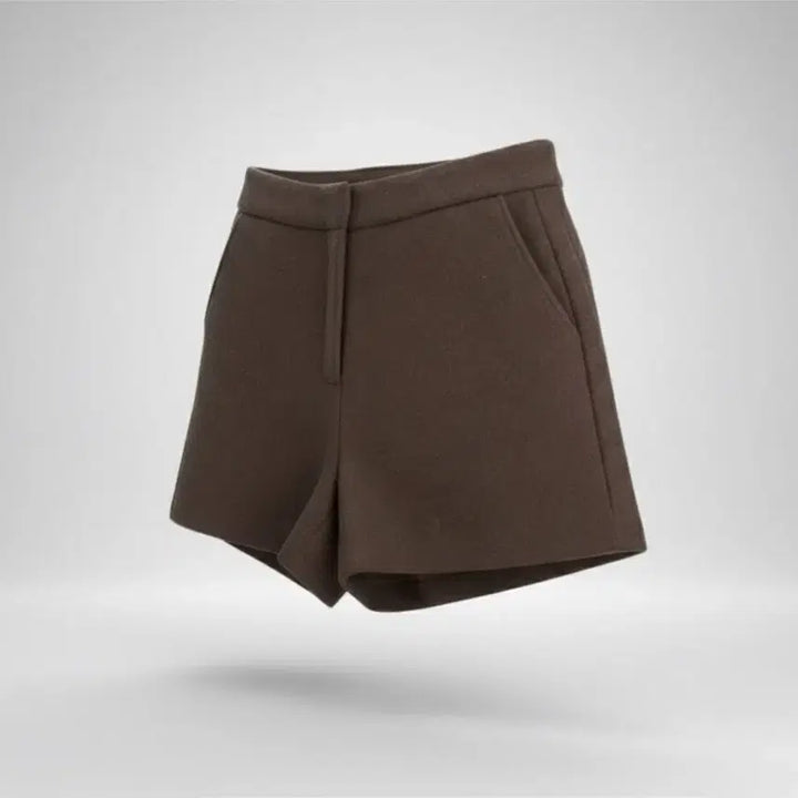 [BUNJANG] Short Wool Pants / 여성L/ 밀크티 모직 숏팬츠