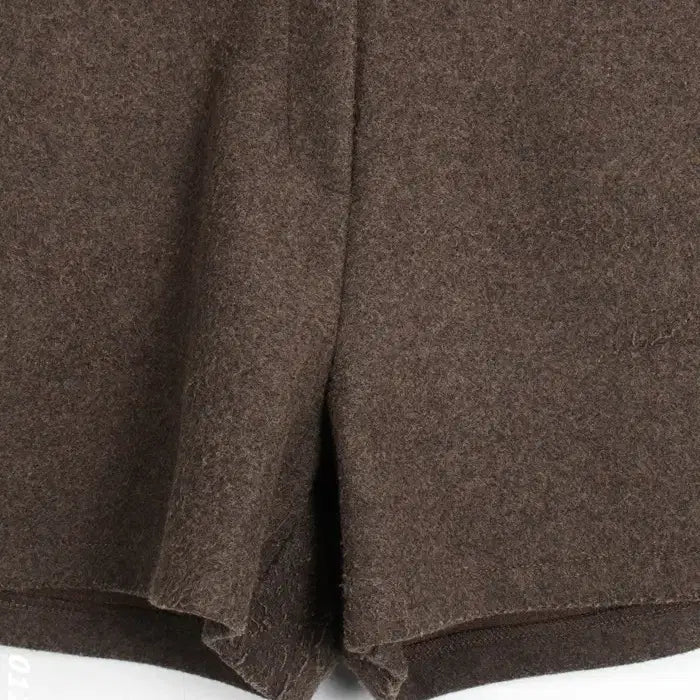 [BUNJANG] Short Wool Pants / 여성L/ 밀크티 모직 숏팬츠