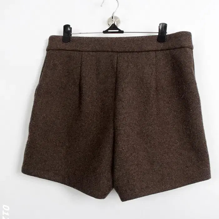 [BUNJANG] Short Wool Pants / 여성L/ 밀크티 모직 숏팬츠