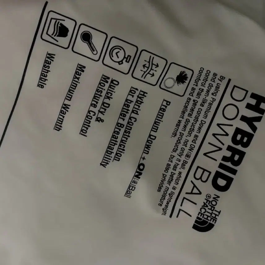 [BUNJANG] The North Face Nuptse Hybrid Down Ball Jacket (Ivory) / 노스페이스 눕시 하이브리드 다운 볼 자켓 아이보리 (W)