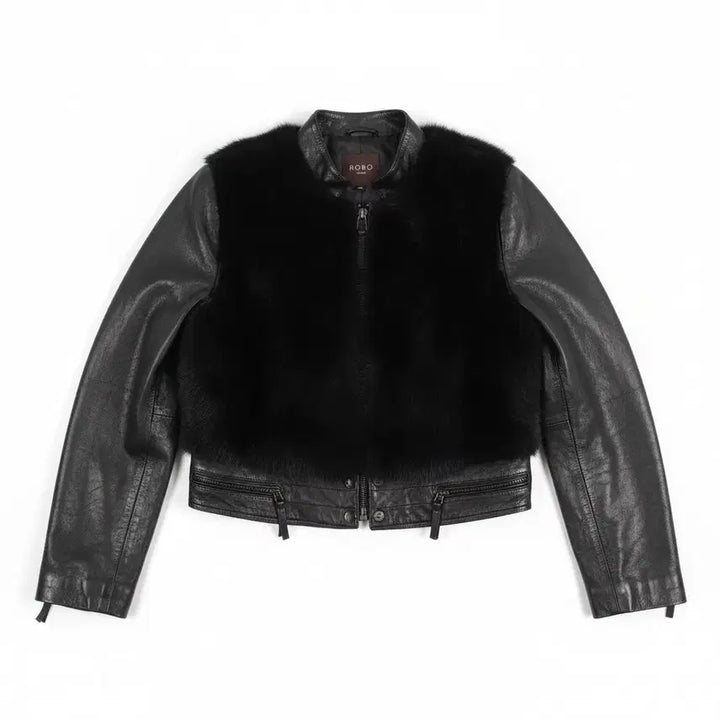 [BUNJANG] Robo Sheepskin Fox Fur Jacket / 여성55/ 로보 양가죽 폭스 퍼자켓