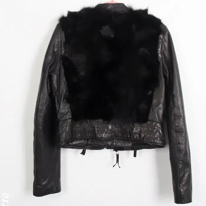 [BUNJANG] Robo Sheepskin Fox Fur Jacket / 여성55/ 로보 양가죽 폭스 퍼자켓