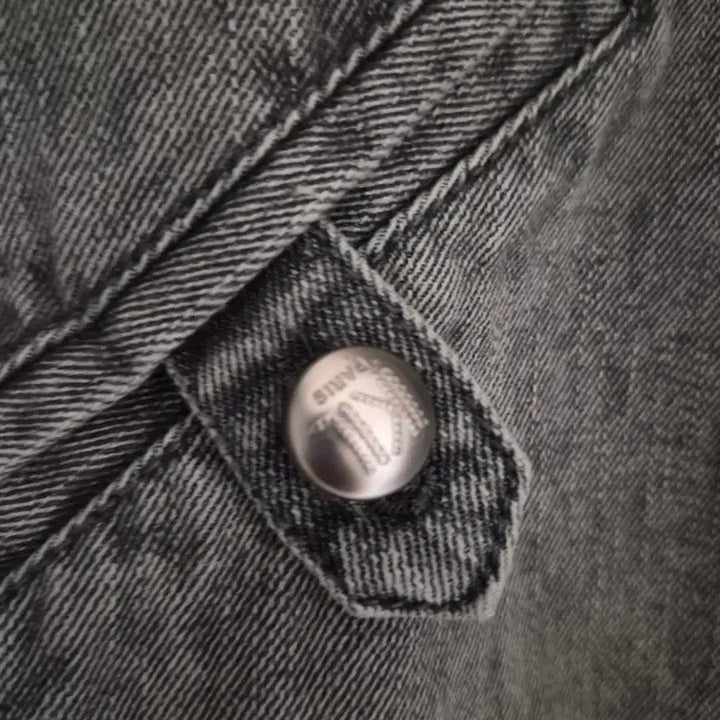 [BUNJANG] Karl Lagerfeld Gray Denim Jacket / 24년 칼 라거펠트 그레이 데님 자켓 / 세미오버핏