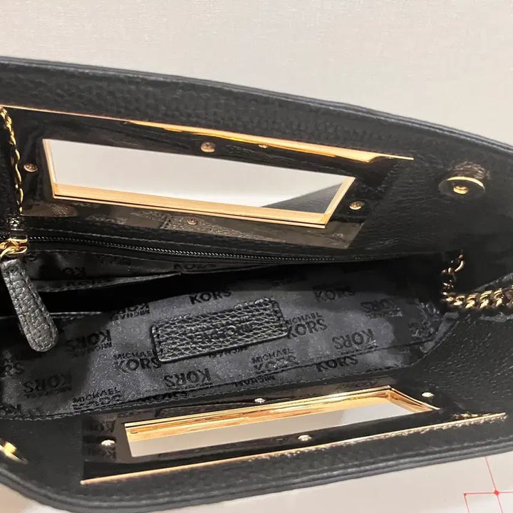 [BUNJANG] Michael Kors Black Leather Chain Shoulder Bag / 마이클코어스 블랙 레더 체인 숄더백(정품)