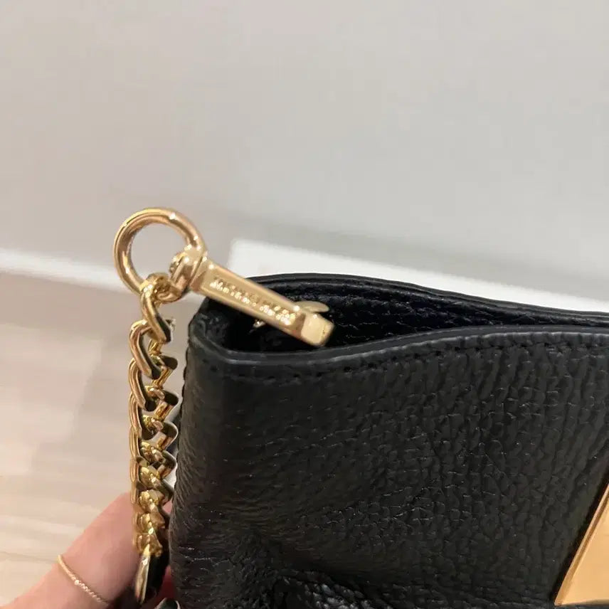 [BUNJANG] Michael Kors Black Leather Chain Shoulder Bag / 마이클코어스 블랙 레더 체인 숄더백(정품)