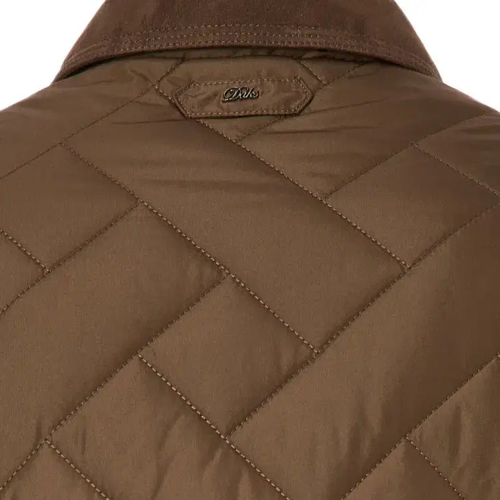 [BUNJANG] Daks Men's Quilted Jacket Brown / 닥스 남성 셔츠형 퀼팅 자켓 브라운 110 115 새제품