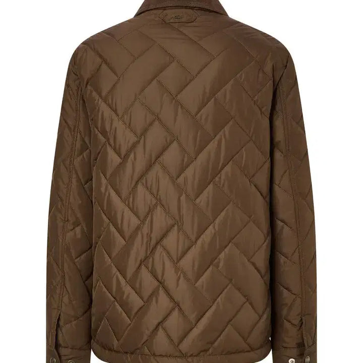 [BUNJANG] Daks Men's Quilted Jacket Brown / 닥스 남성 셔츠형 퀼팅 자켓 브라운 110 115 새제품