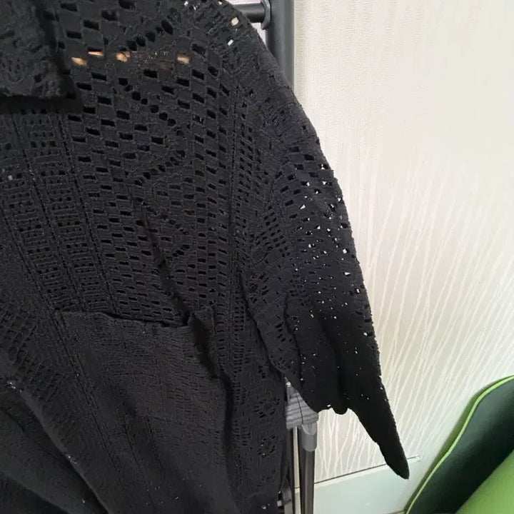 [BUNJANG] Black See-Through Short Sleeve Shirt / 시스루반팔셔츠