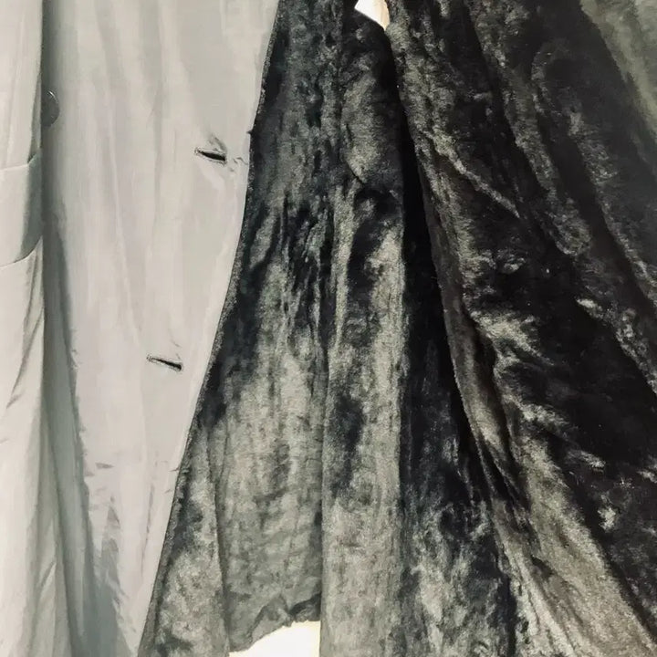 [BUNJANG] Faux Fur-Lined Padded Long Jacket / 안감 인조퍼 패딩롱자켓