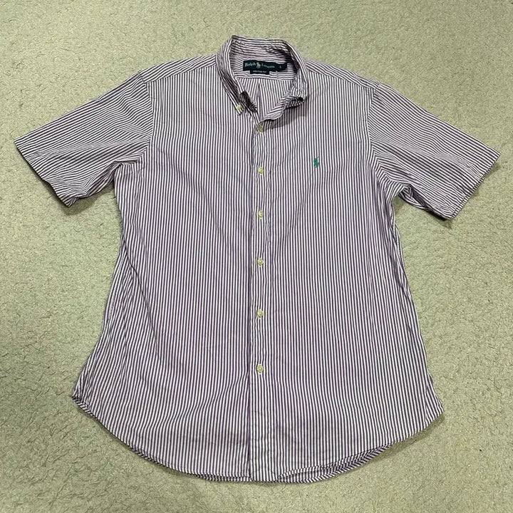 [BUNJANG] Polo Ralph Lauren Striped Short Sleeve Shirt L / 폴로 랄프로렌 스트라이프 반팔 셔츠 L
