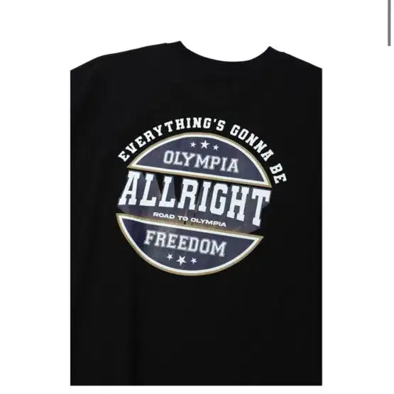 [BUNJANG] Freedom Alright R.T.O Black T-shirt 2XL / 프리덤 올라잇 R.T.O 블랙 티셔츠 2XL