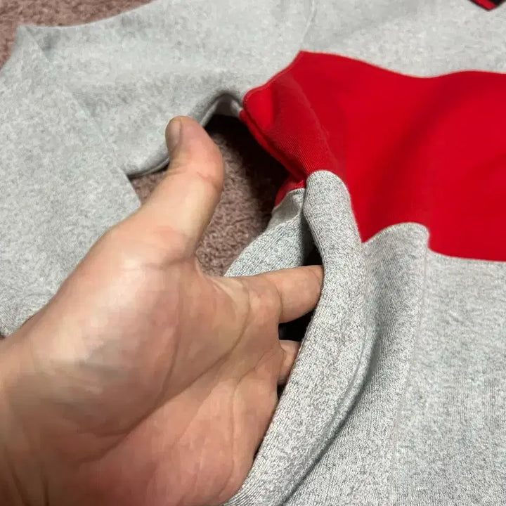 [BUNJANG] Supreme Sweatshirt Gray Red Men&