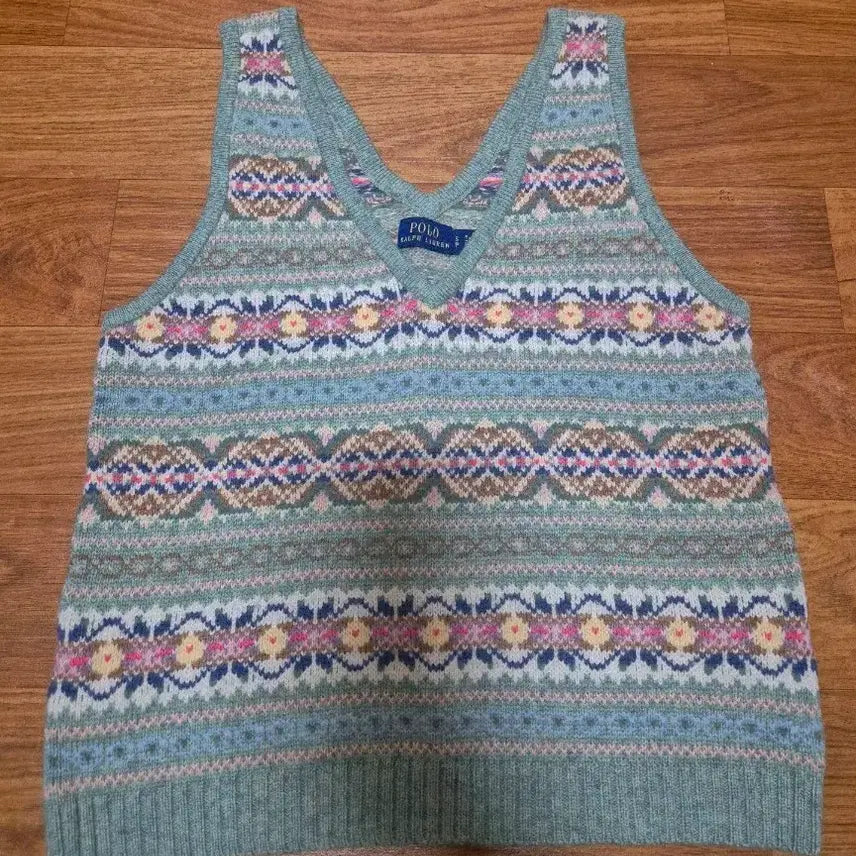 [BUNJANG] Polo Ralph Lauren Fair Isle Vest S / 폴로 랄프로렌 여성 페어아일 베스트 S사이즈