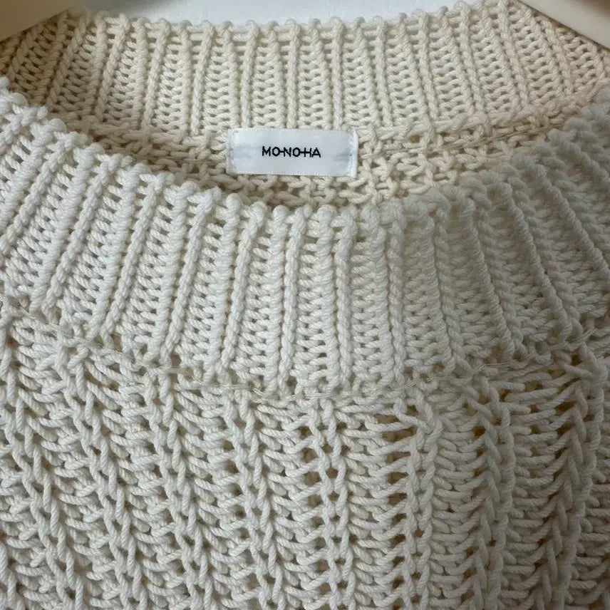 [BUNJANG] Monoha Ivory Knit Sweater / 모노하 니트