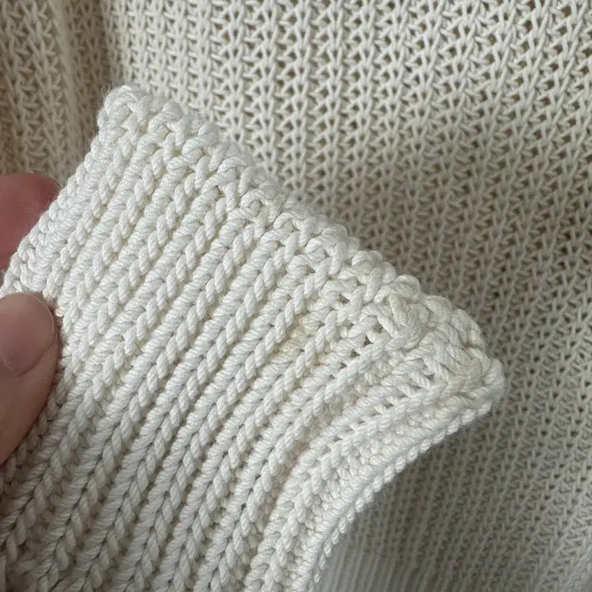 [BUNJANG] Monoha Ivory Knit Sweater / 모노하 니트