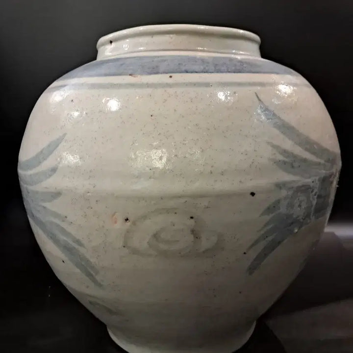 [BUNJANG] Haeju Kiln Iron Oxide Fish Pattern Jar / 해주단지 철화어문 호