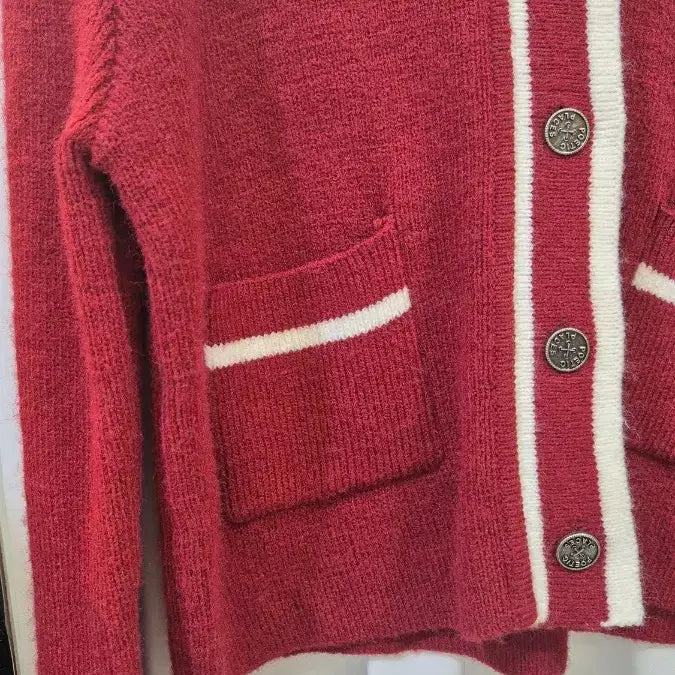 [BUNJANG] Fashion Store Wine Color Cardigan / 잠실역 매장 카라 니트 46,000원