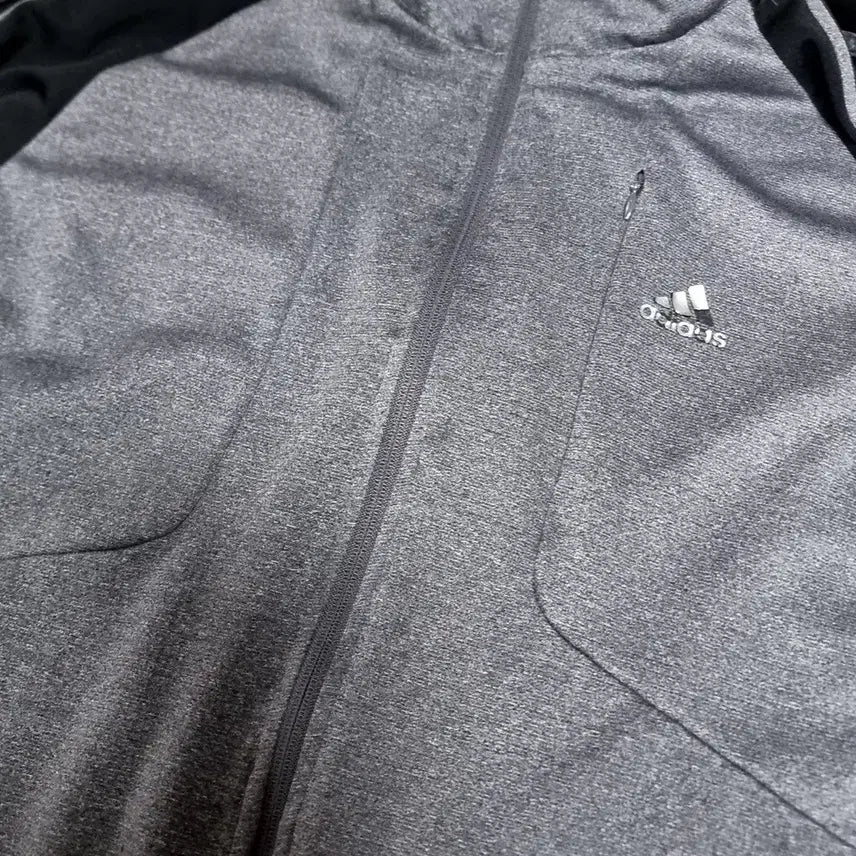 [BUNJANG] Adidas Gray Black Three-Stripe Track Top / 빈티지 아디다스 그레이 블랙 삼선 트랙탑(105)