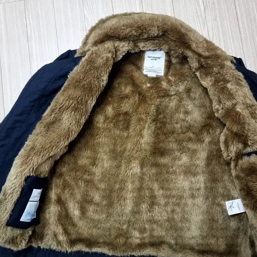 [BUNJANG] Espionage N1 Deck Jacket Navy (Size L) / 에스피오나지 N1 덱 자켓 네이비 퍼 카라(L)