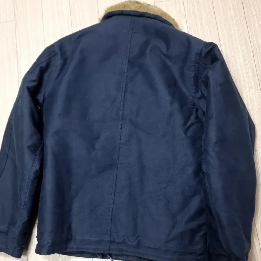 [BUNJANG] Espionage N1 Deck Jacket Navy (Size L) / 에스피오나지 N1 덱 자켓 네이비 퍼 카라(L)