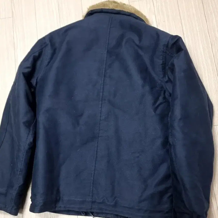 [BUNJANG] Espionage N1 Deck Jacket Navy (Size L) / 에스피오나지 N1 덱 자켓 네이비 퍼 카라(L)