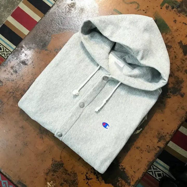 [BUNJANG] Champion Reverse Weave Gray Stadium Hoodie Jacket / 챔피온 리버스위브 그레이 스타디움 후드 자켓 남성 102 여성 프리사이즈
