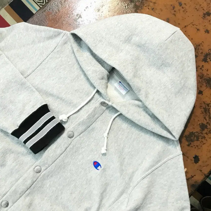 [BUNJANG] Champion Reverse Weave Gray Stadium Hoodie Jacket / 챔피온 리버스위브 그레이 스타디움 후드 자켓 남성 102 여성 프리사이즈